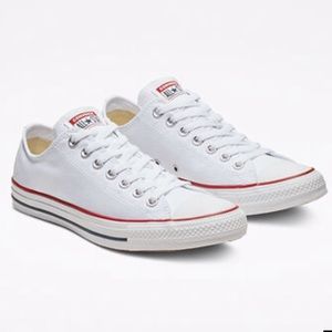 NWOT White Low top Converse
